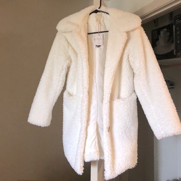 Other - White jacket Sherpa Cardigan